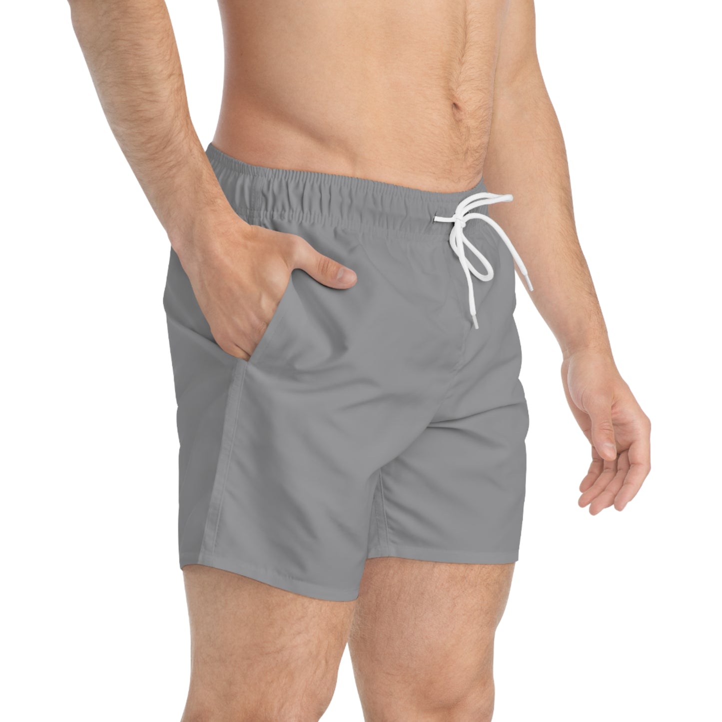 MEN'S 8A LIGHT GREY SWIM SHORTS