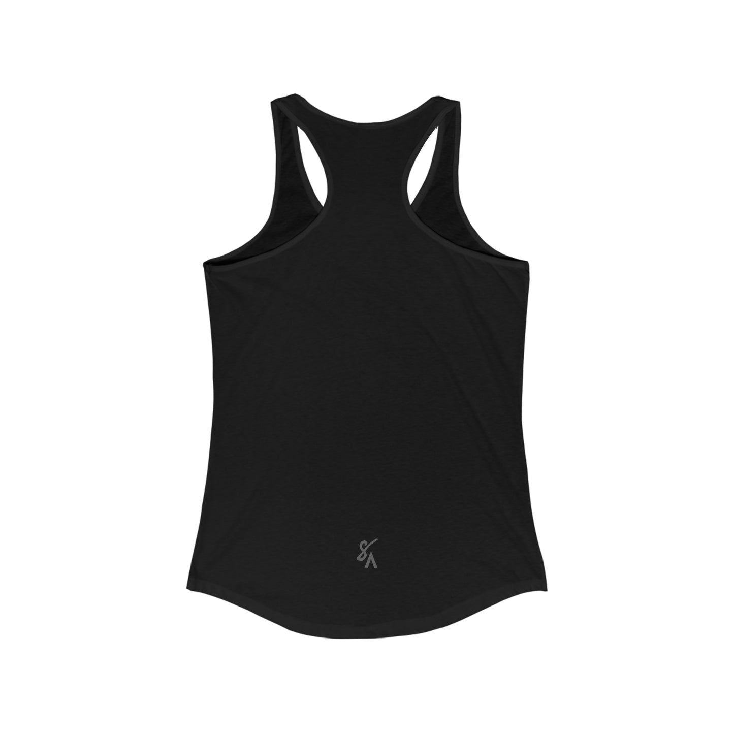 WOMEN'S BLACK RACERBACK TANK