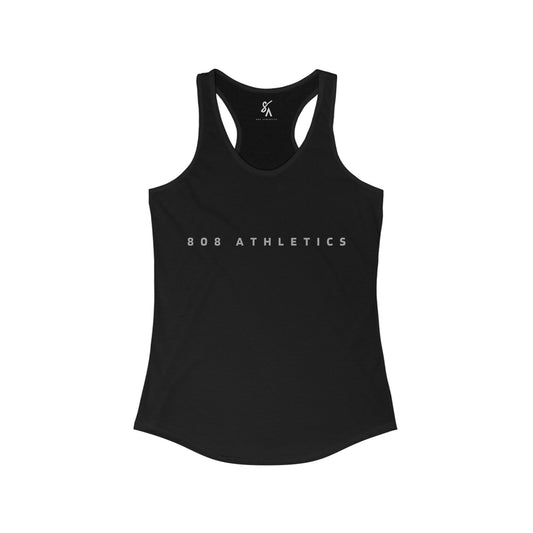 WOMEN'S BLACK RACERBACK TANK