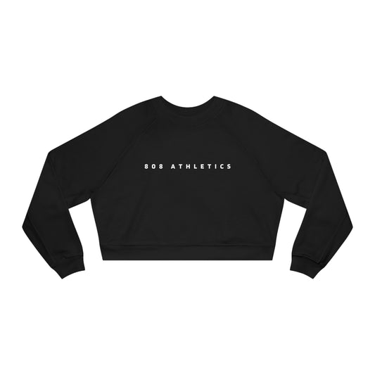 WOMEN'S BLACK CROPPED PULLOVER